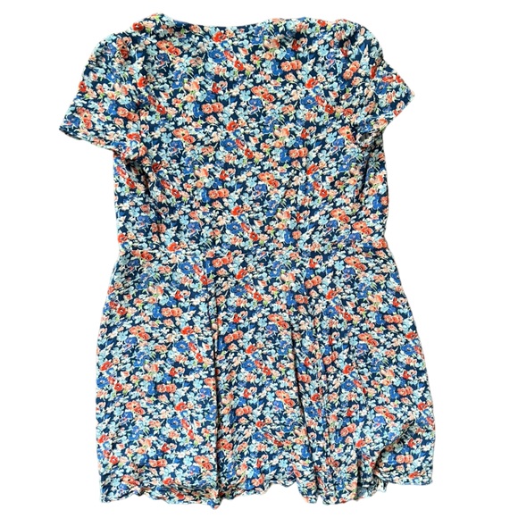 Sezane Anastasia Blue Poppy Floral Wrap Dress Women's size 34 / US size 2 - Picture 7 of 12
